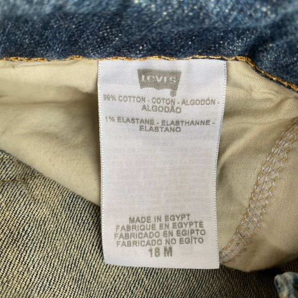 Levis 542 Flare Jeans Womens 18W/XL Blue Denim High Rise Flap Pockets - Picture 7 of 8